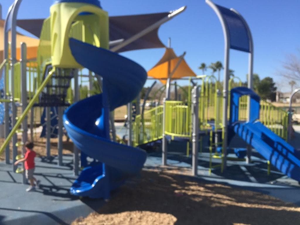 my grandson at one of the playlands