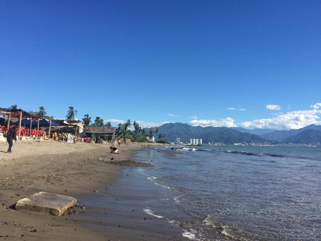 Fishing Restaurants and view of PV in distance