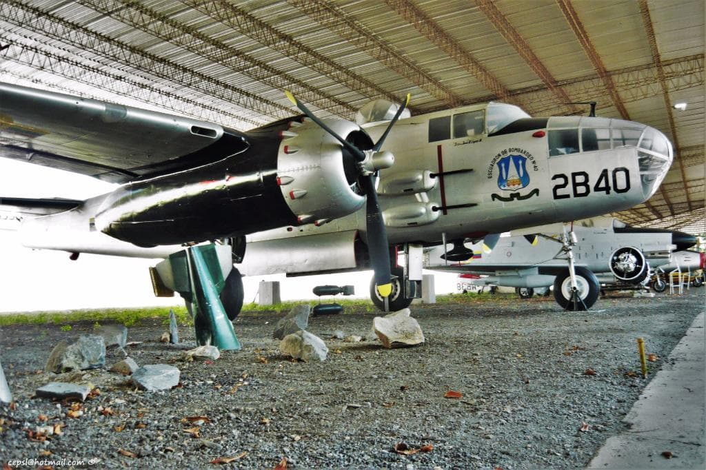 Exhibición de un North American B-25J Mitchell