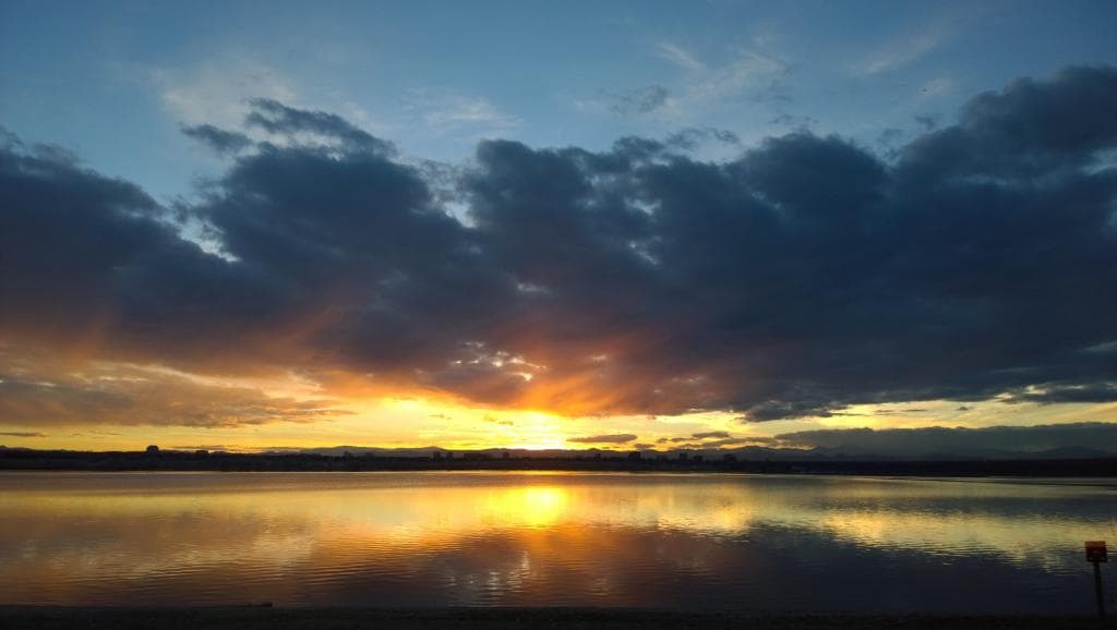 Sunset over the Dam