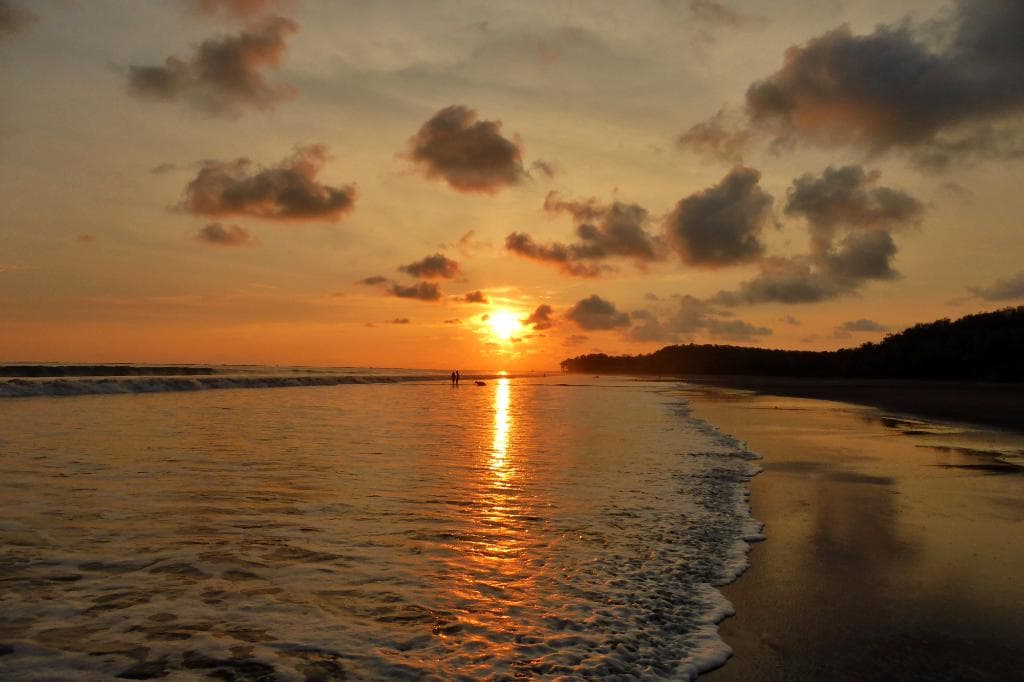sunset at uvita beach