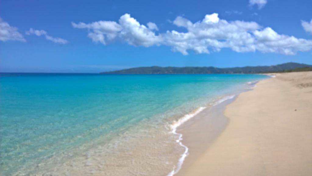When we first arrived, we got some shots down the beach with no one else there.