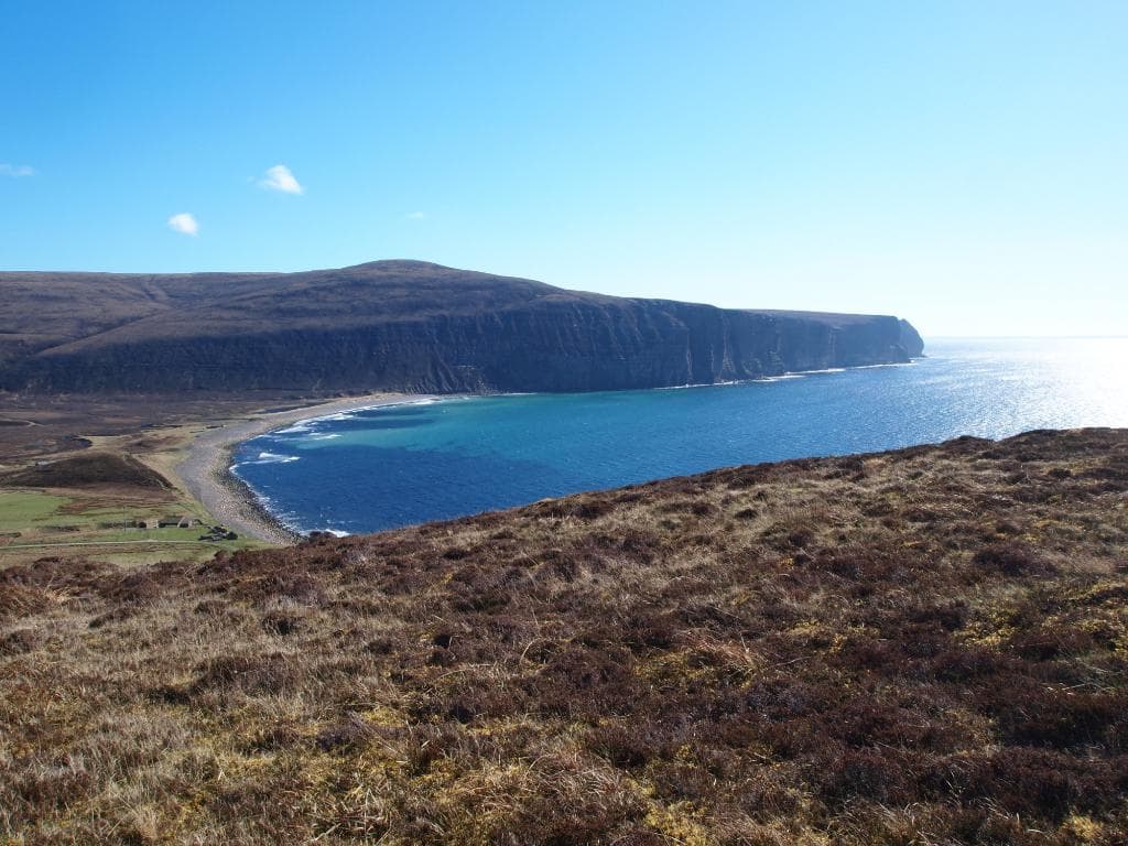 Rackwick bay from the path to the Old an