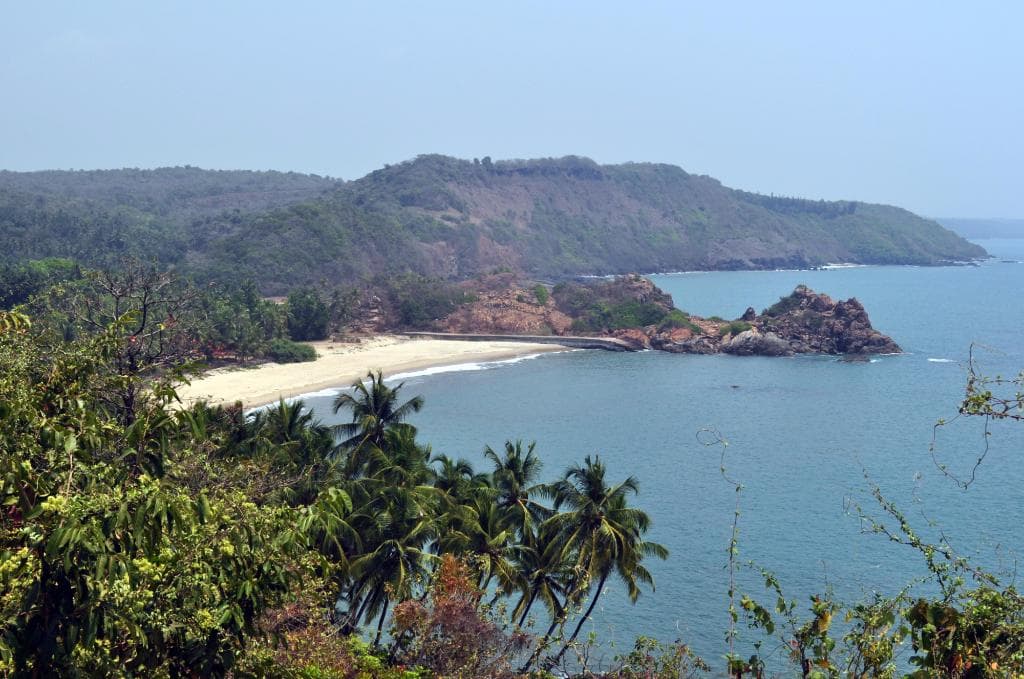 The Nivati beach from the Nivati fort