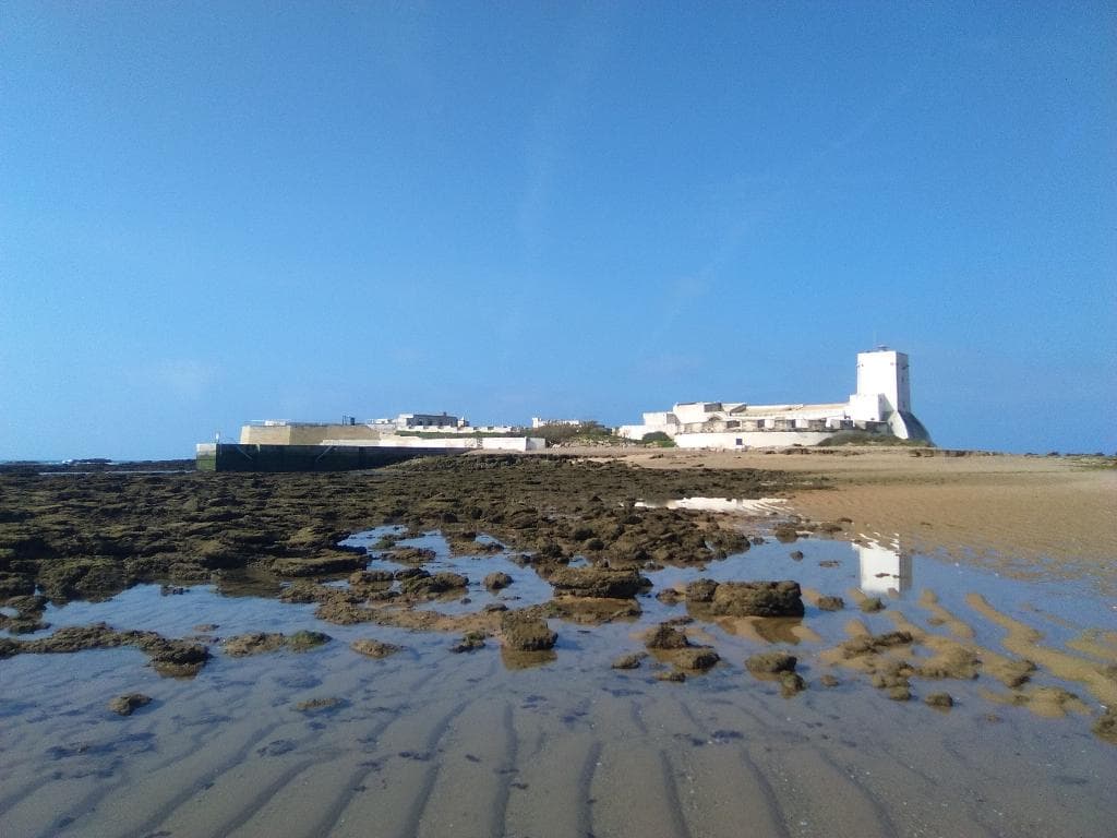 Bajamar en la Isla de Sancti Petri