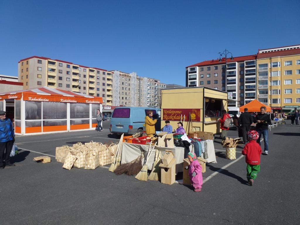 stalls in the market square