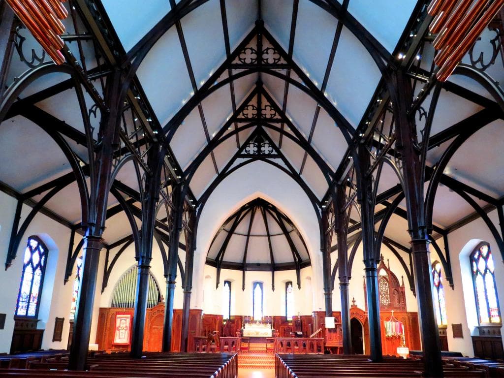 Inside Gothic inspired St. Mark's Episcopal Church, San Antonio TX