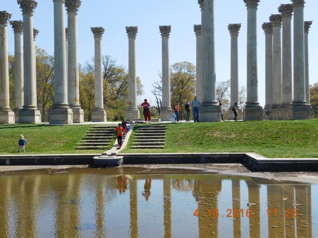Sandstone pillars from the US Capitol