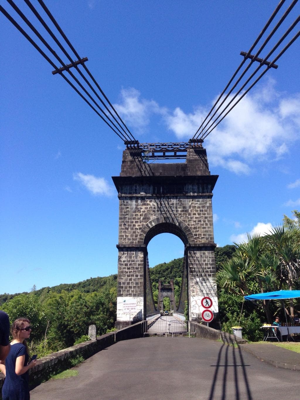 Old Suspension Bridge Rivière du Mât