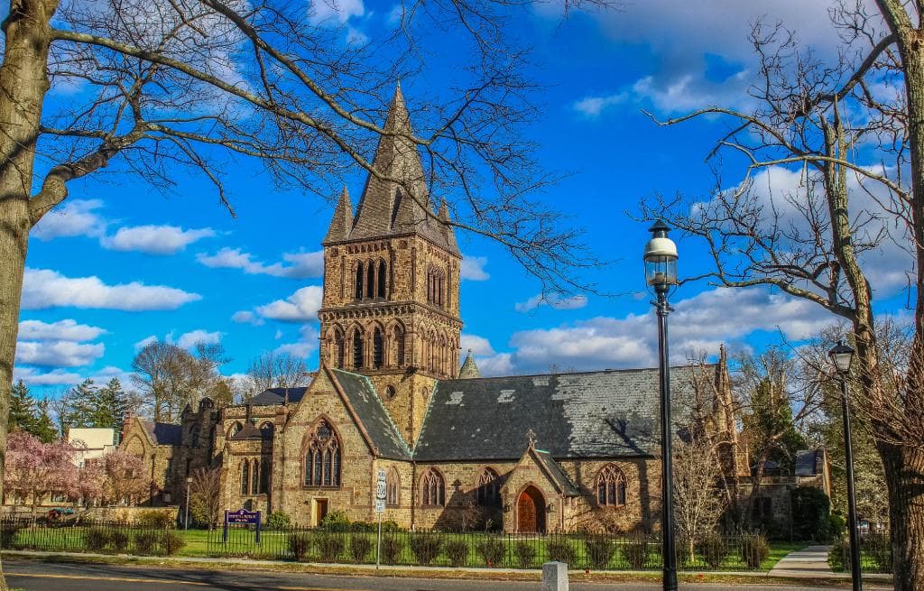 Outside view, from near the Princeton Battlefield Monument.