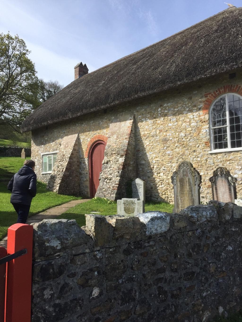 Thatched meeting place for early Baptists.