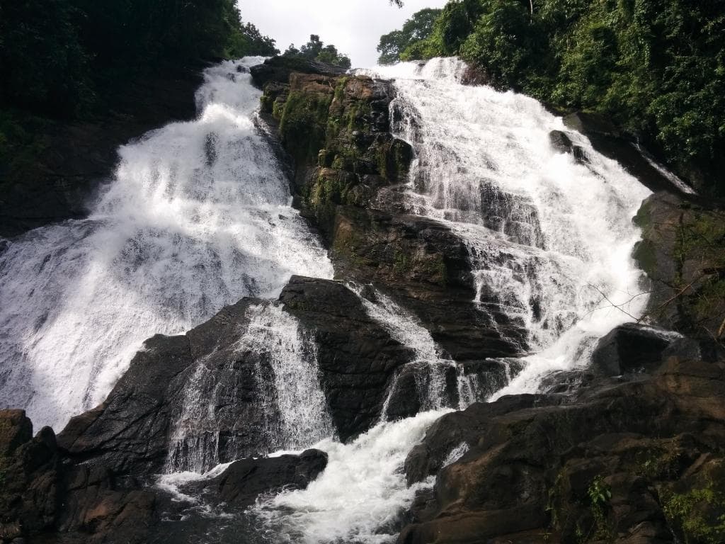 Charpa water falls view from Road..