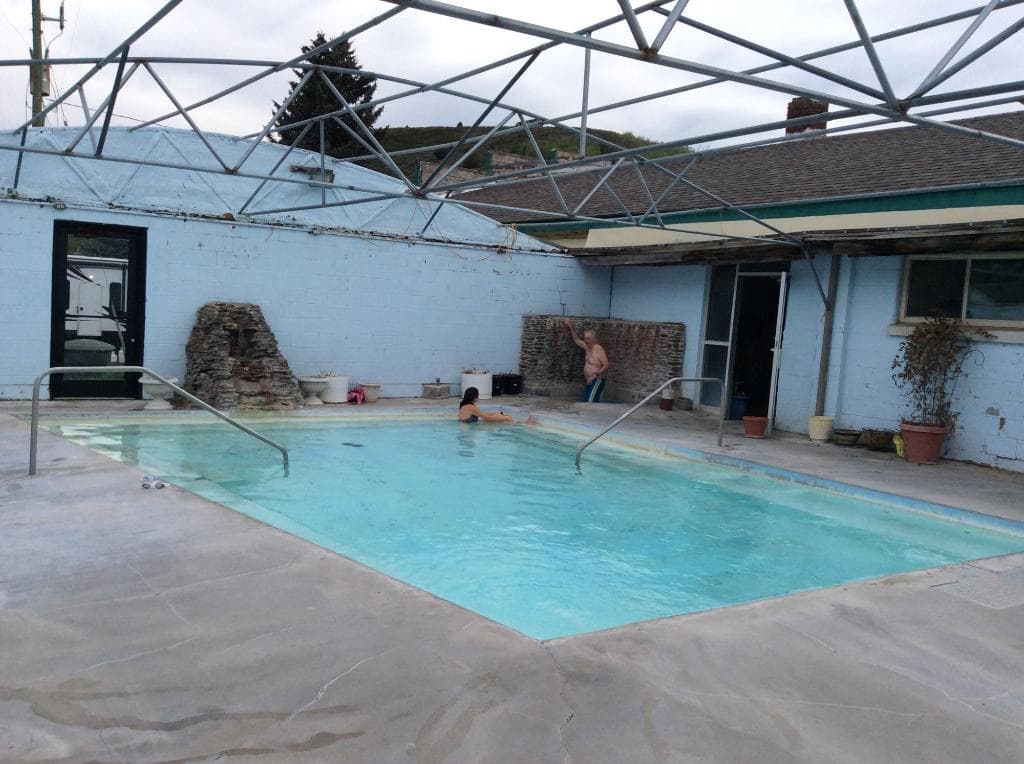 Small hot pool