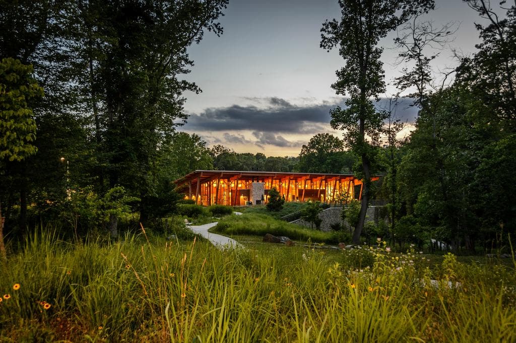 Nature Center on a summer's night