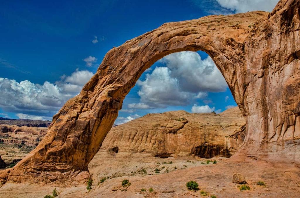 This is the view from the back side of the arch