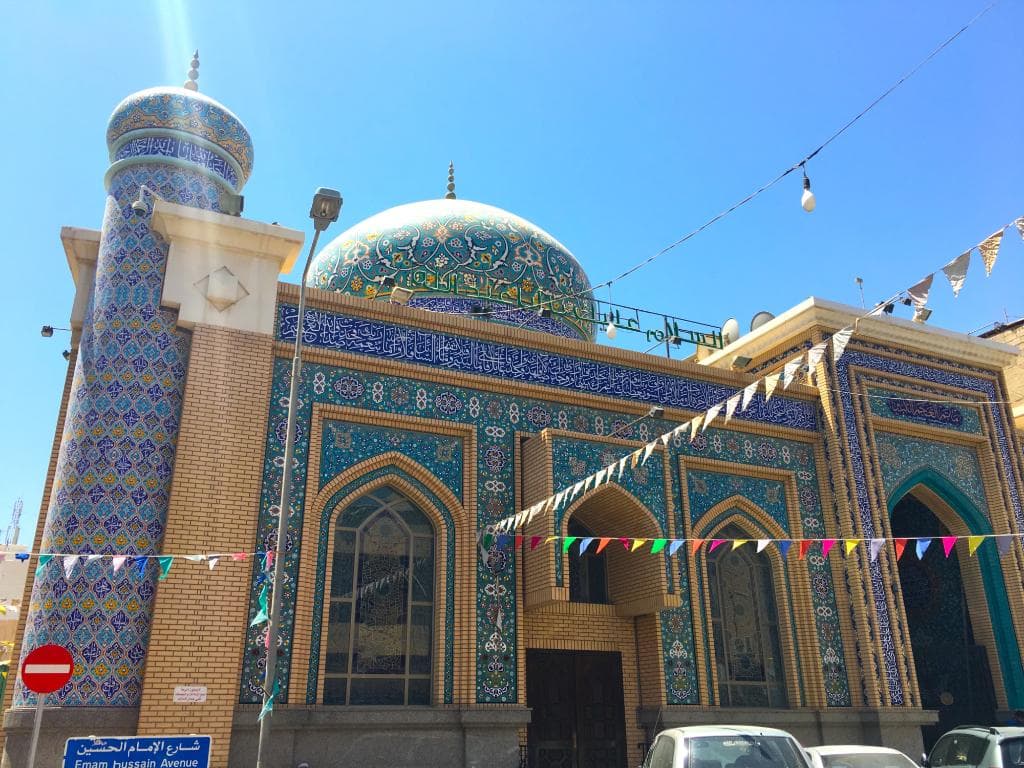 Beautiful mosque on Emam Hussain Avenue, we found this accidentally whilst wandering around.