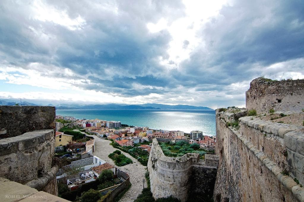 view from atop. Piazzaforte Milazzo