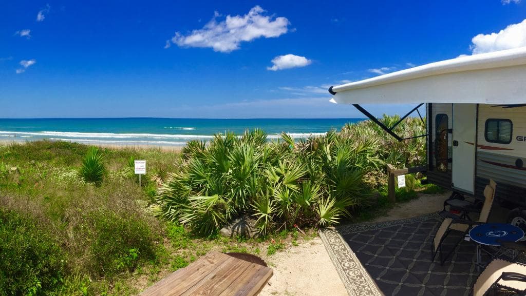 Site 23 at Gamble Rogers State Park in Florida.