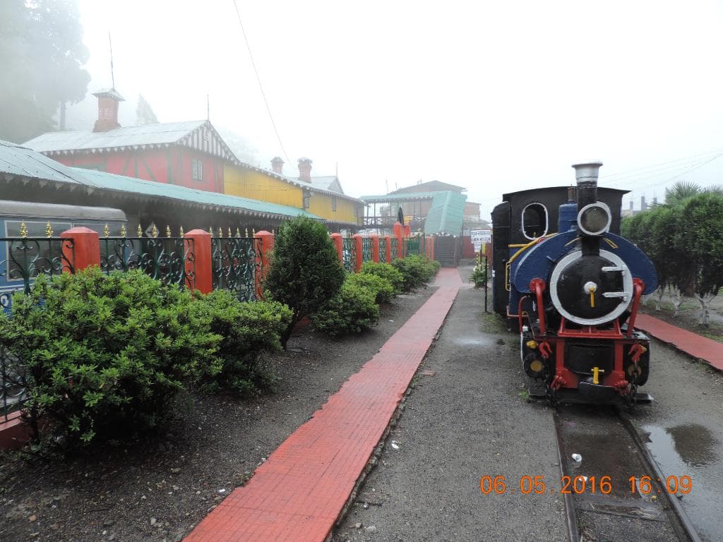 Actual train on display at the museum