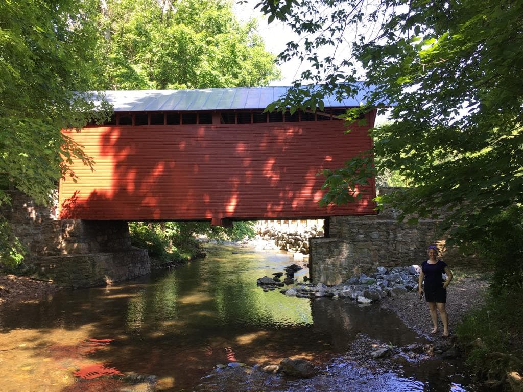 Roddy Road Covered Bridge, various viewpoints