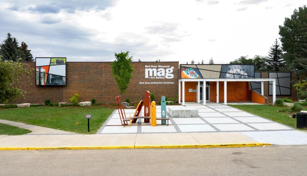 Front Entrance of the Red Deer Museum + Art Gallery