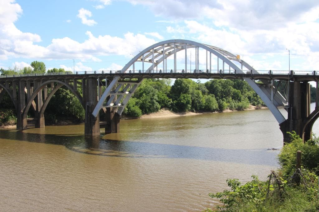 Edmund Pettus Bridge - from Washington St & the water