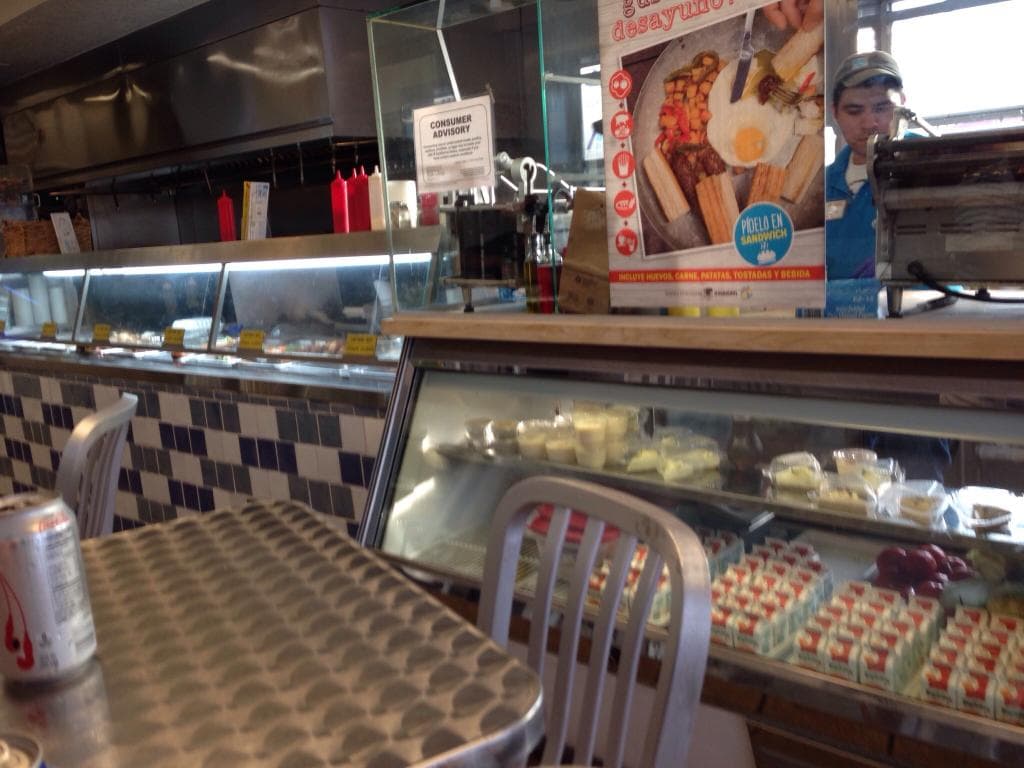 Inside small virtually no seating