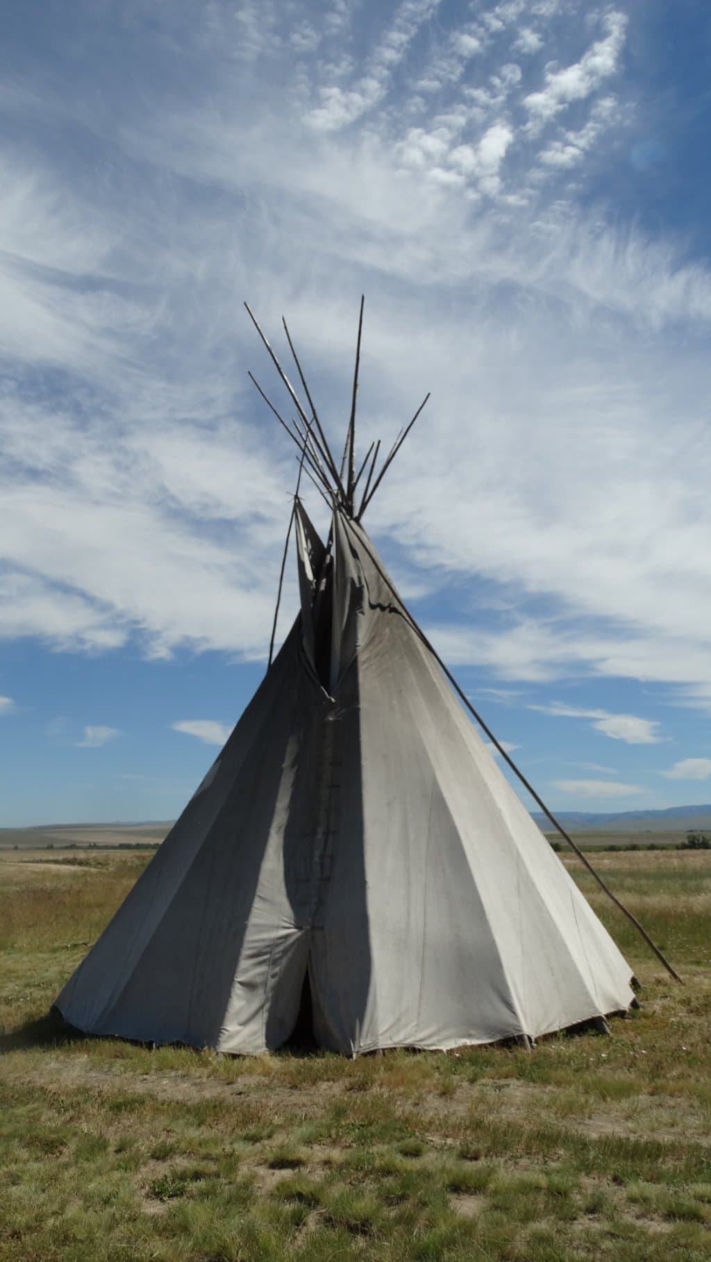 One of the Tepees out back of museum.