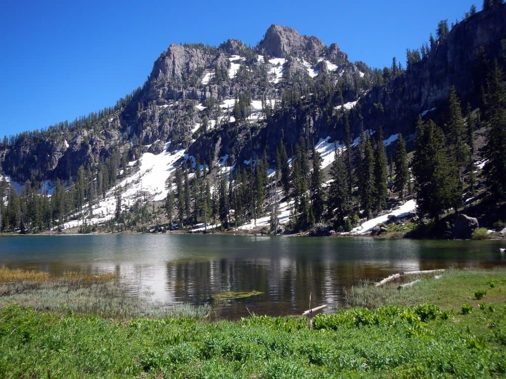 at end of trail, white pine lake