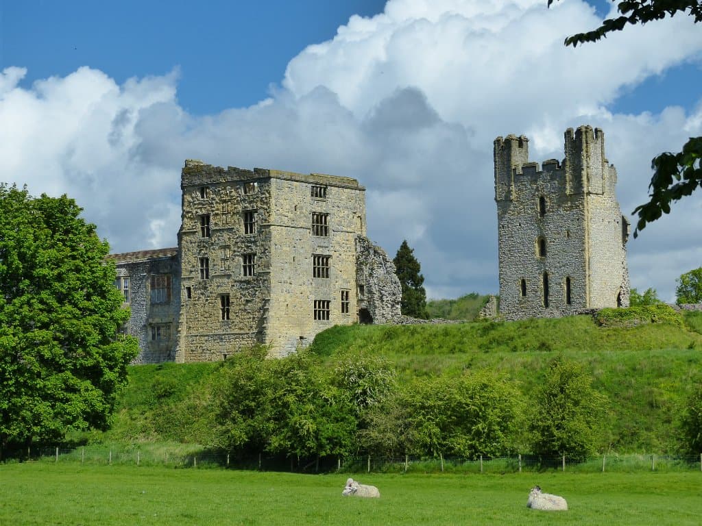 View of castle from Dumcombe Park