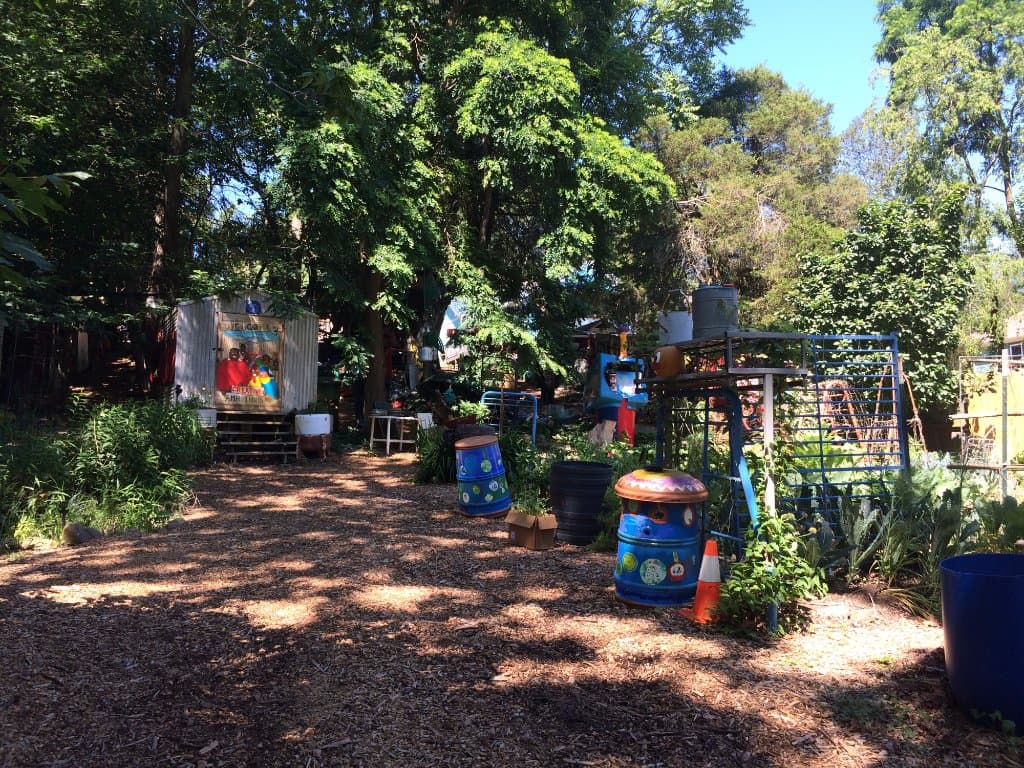 Adjacent Peace gardens