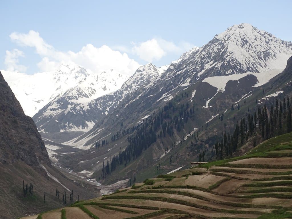 Lalazar, they grow potatoes in these stepped fields.