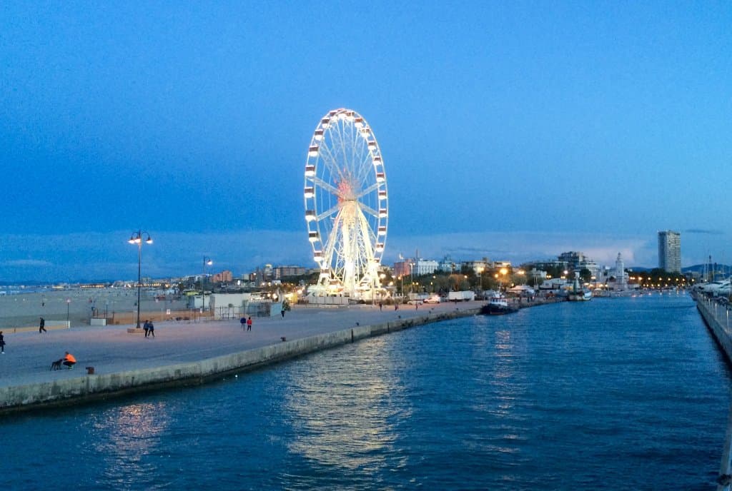 Vista dal molo nord (Darsena)