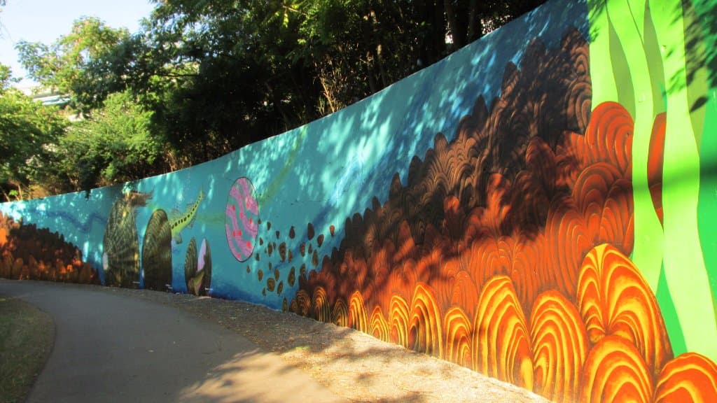 Native mussel mural