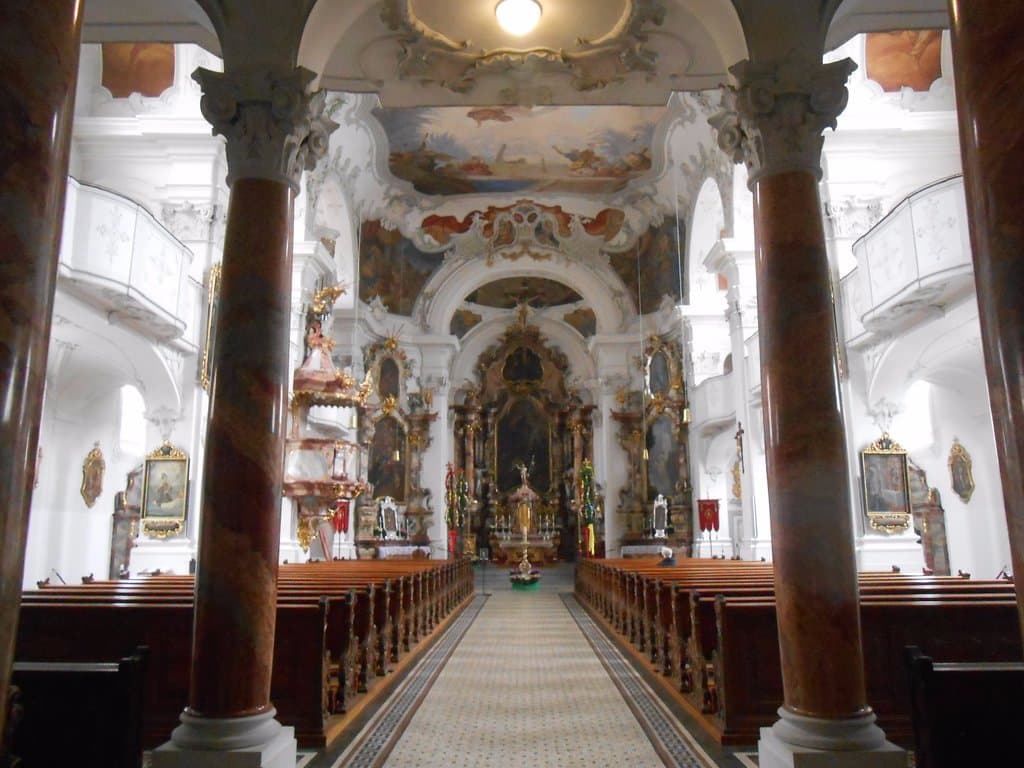 Uma linda igreja catolica em LIndau.