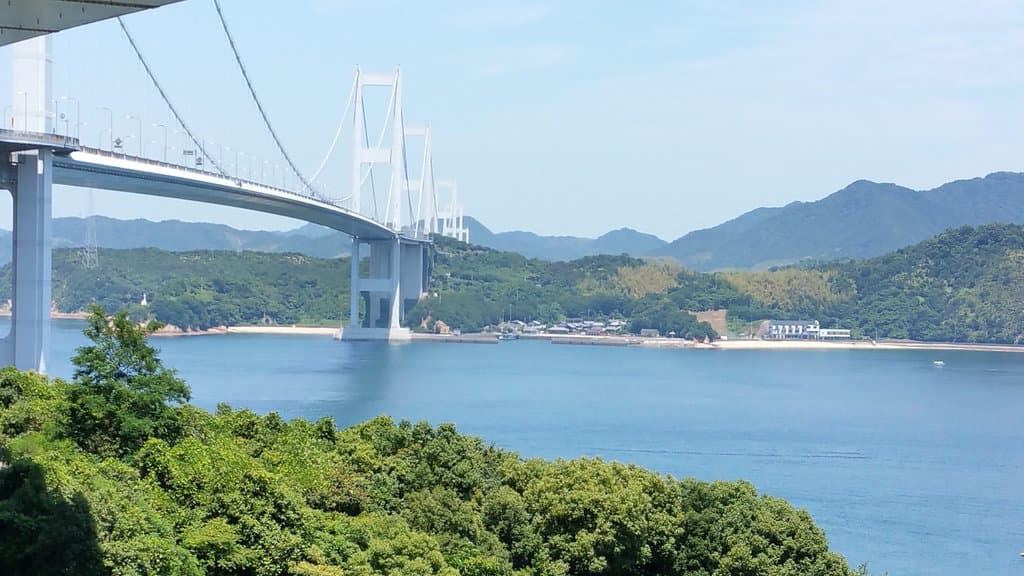 View from the starting point (Imabari)