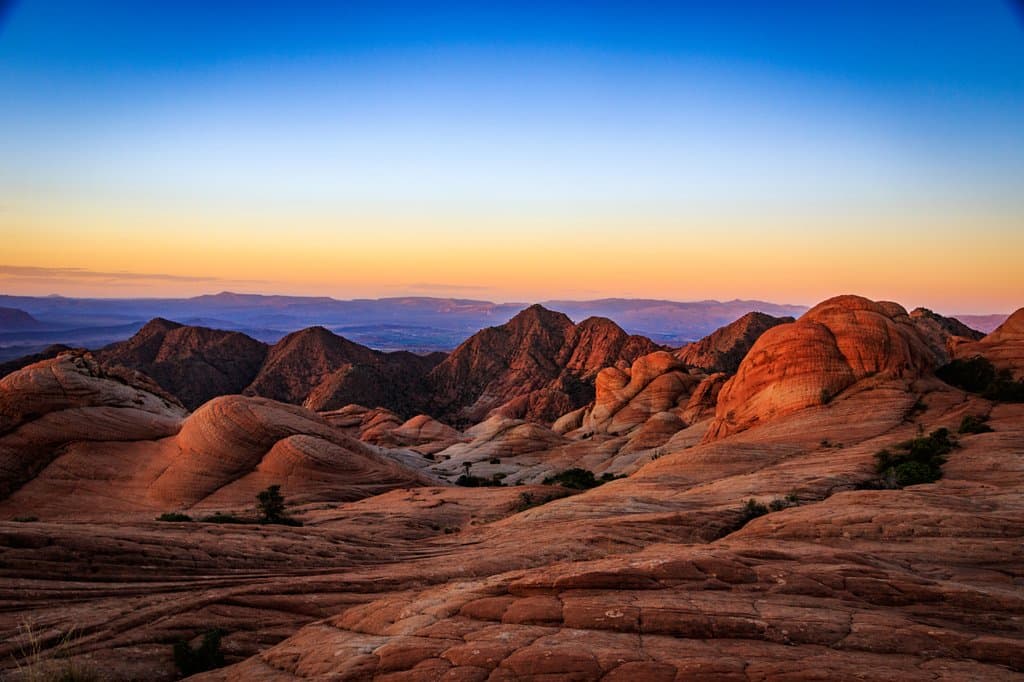 Sunset in Candy Cliffs, Yant Flat, Utah