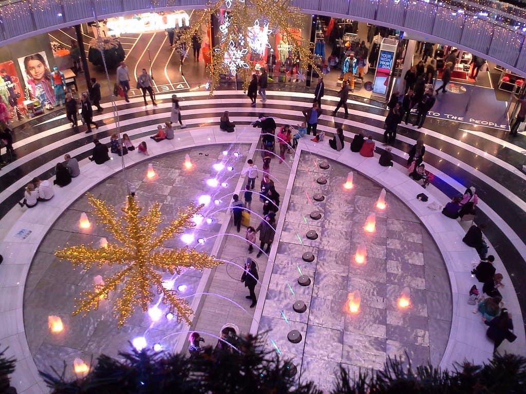 Mall of Scandinavia från plan - 3 julen 2015