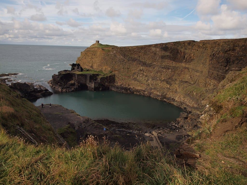 The nearby Blue Lagoon at Abereiddi