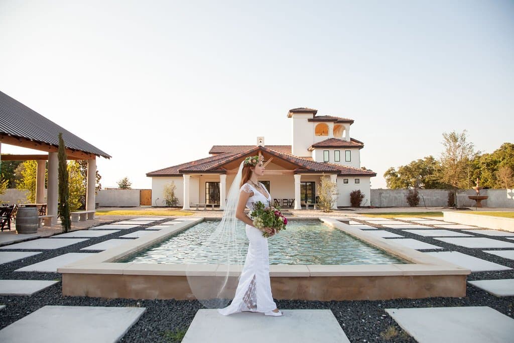 Our fountain and pavilion.
