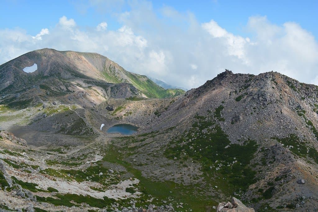 剣ヶ峰と大汝峰