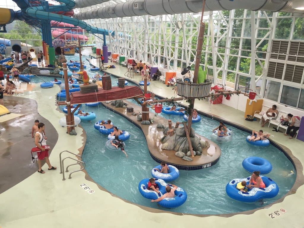 Part of the lazy river