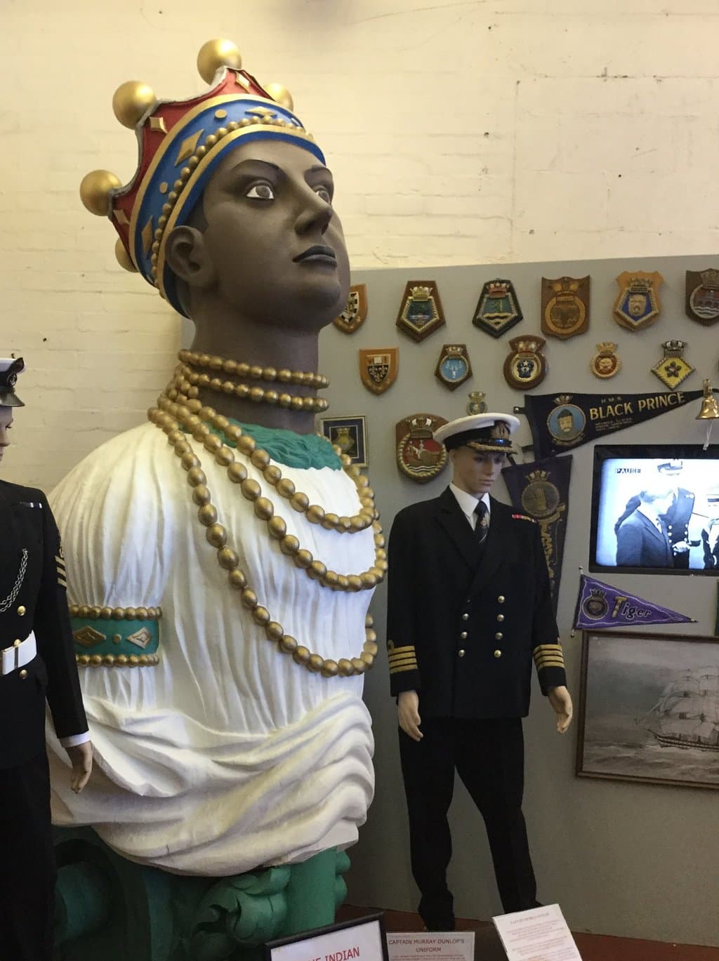 The figurehead from the front of Ganges.