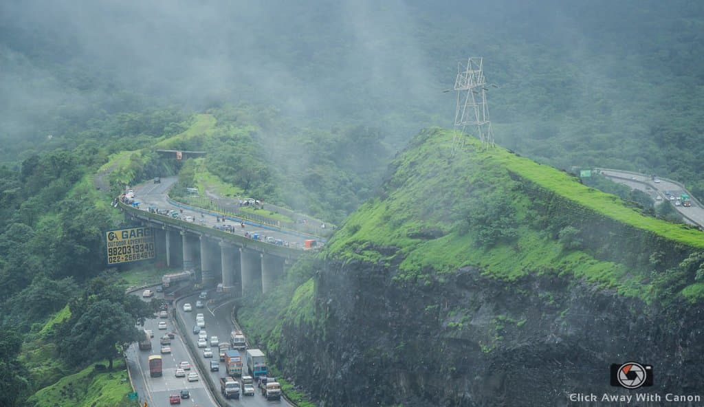 View from the curve of the road