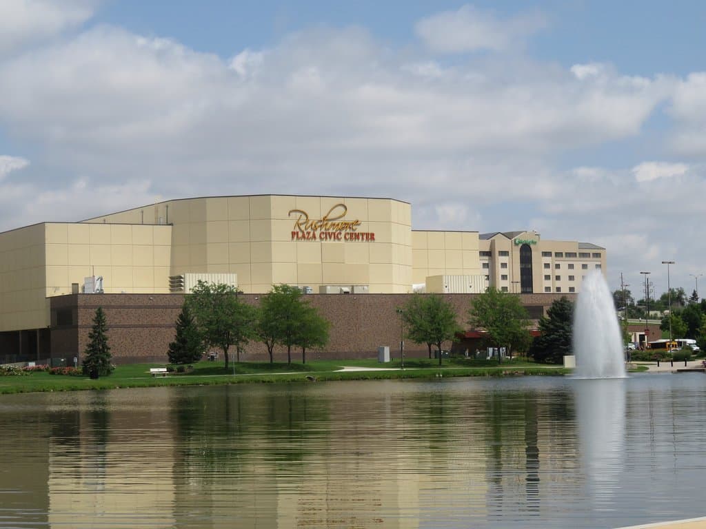 The Civic Center and the Fountain