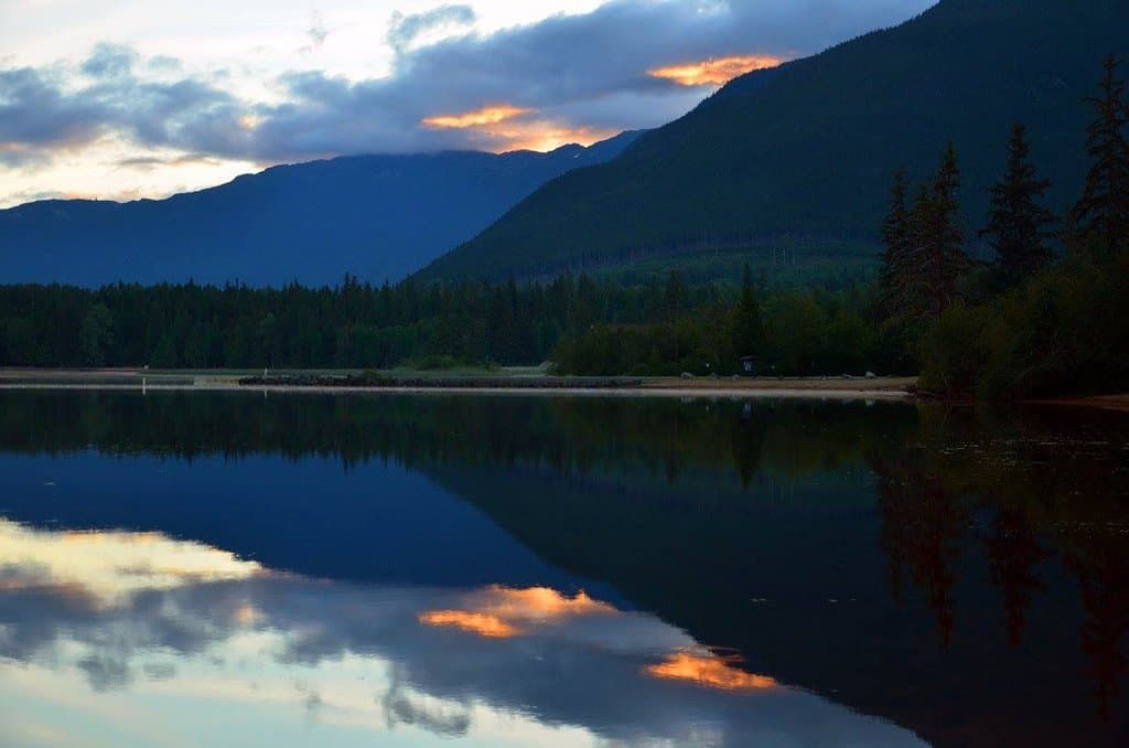 lake sunset