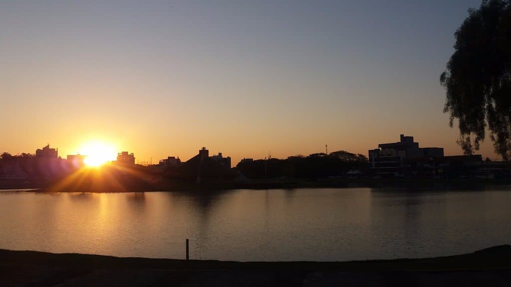 Por do sol imperdível