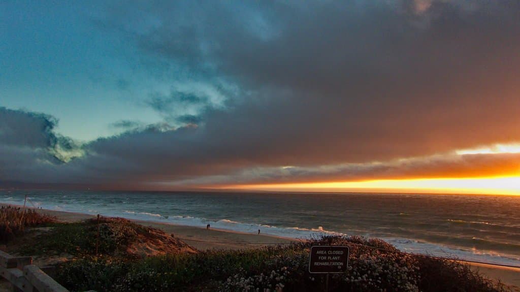 10 miles north of Monterey