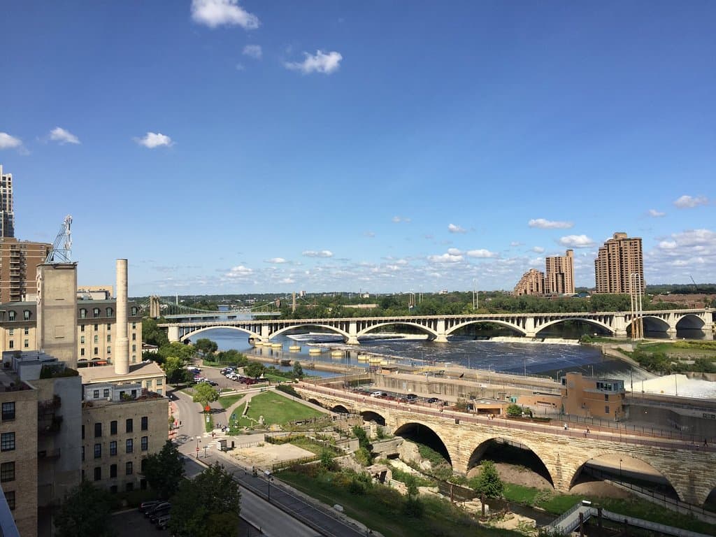 View of the Mississippi River from the back observation deck