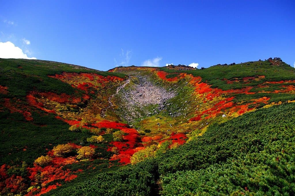 大雪山赤岳の紅葉